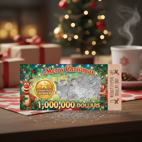 Billete de lotería falso ganador broma