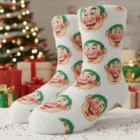Calcetines personalizados con cara de broma