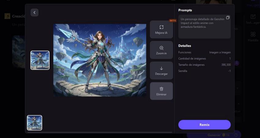 previsualizar la imagen y guardarla