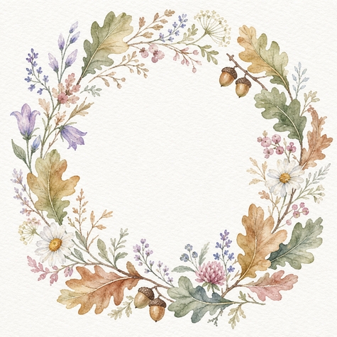 estilo tarjeta de acuarela botanica