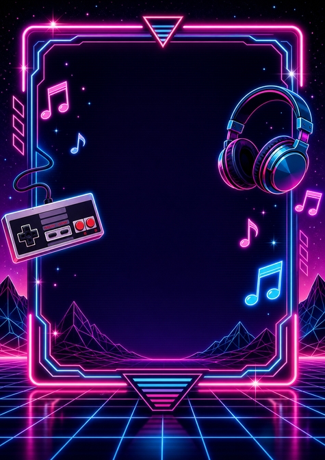 estilo tarjeta synthwave
