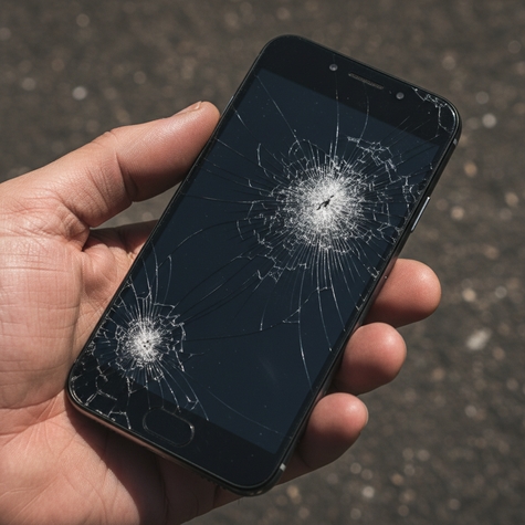 broma de pantalla de movil rota