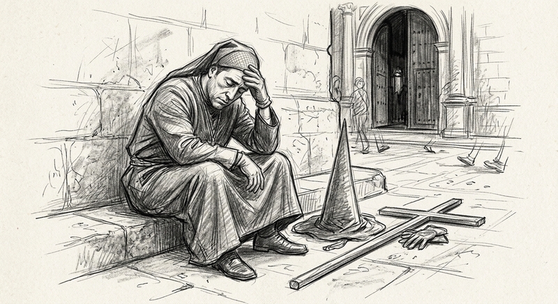 dibujo de semana santa boceto a lápiz