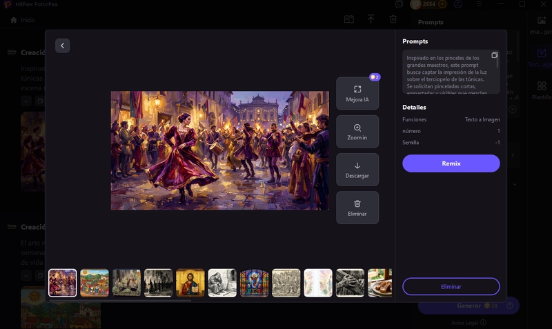 dibujo de semana santa generado fotorpea