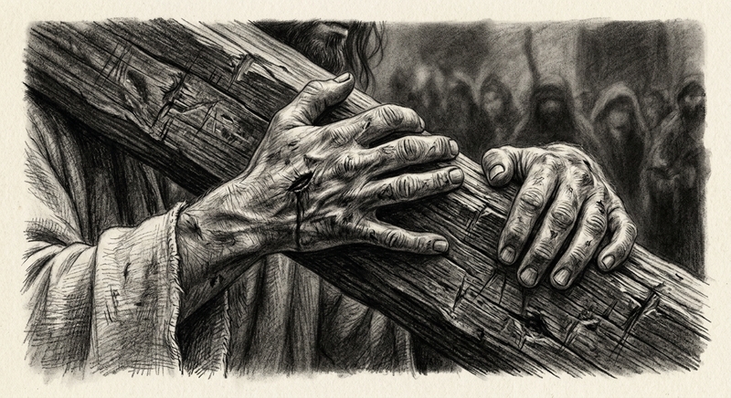 dibujo de semana santa realismo