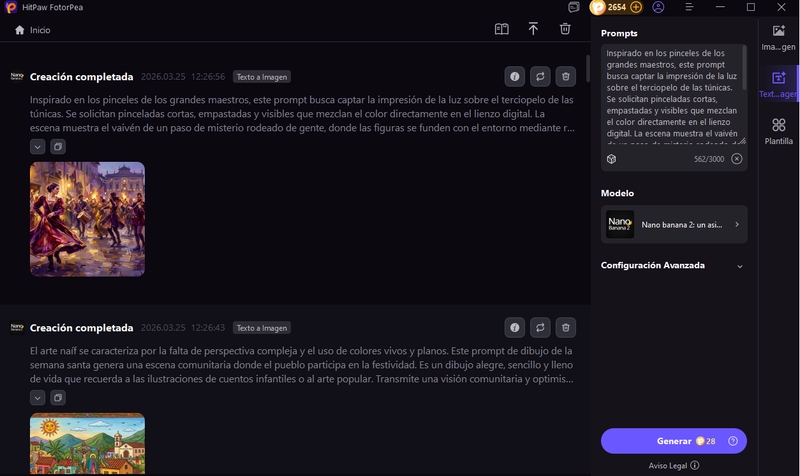 escribir prompt semana santa fotorpea