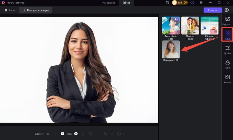 añade la foto que desea editar hitpaw fotorpea