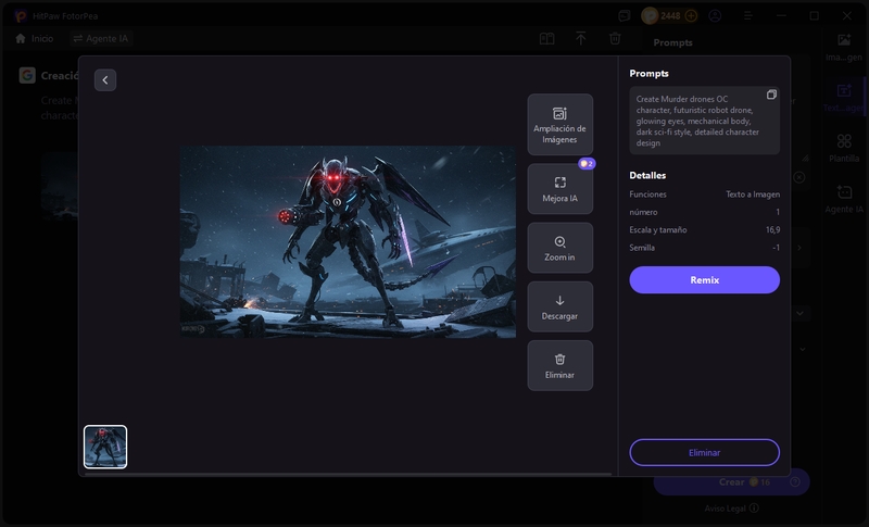 previsualiza y descarga la imagen de tu OC de Murder Drones