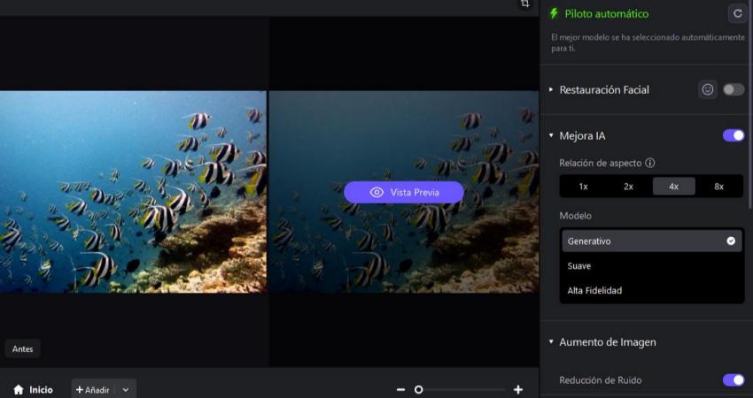 aplicar modelos de ia para mejorar la calidad de la imagen