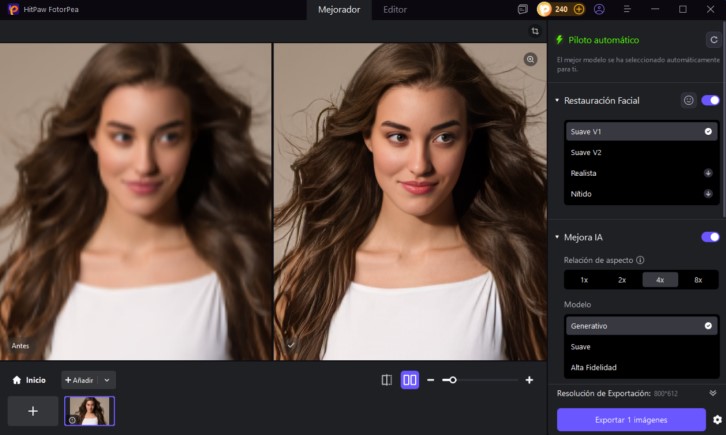 verificar tus fotos modificadas en FotorPea