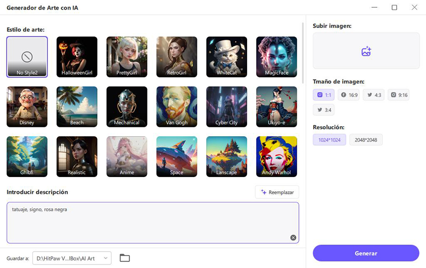 generador de tatuajes AI gratuito