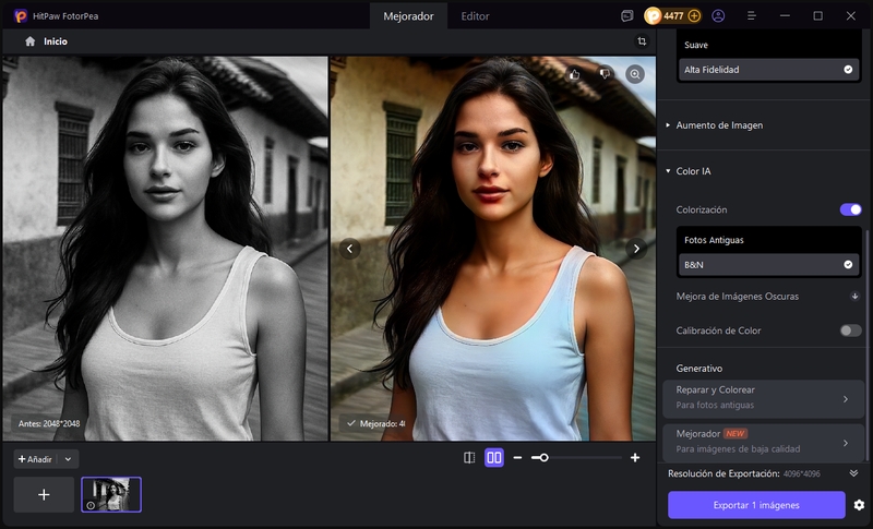 colorear fotos con IA