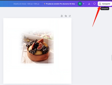 descargar la imagen difuminada en canva