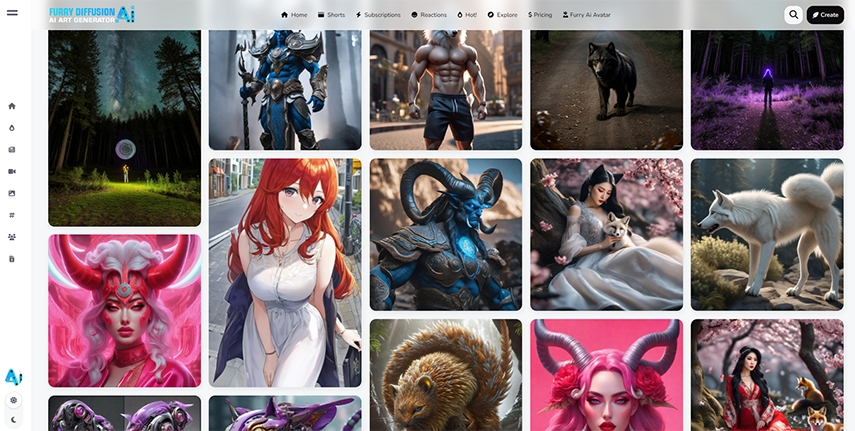 generar arte furry con furry diffusion AI