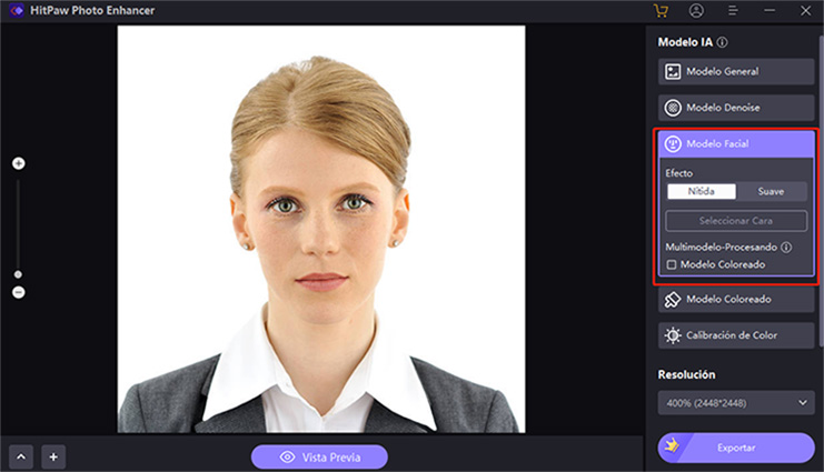 HitPaw mejorar fotos para pasaporte