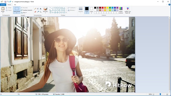 paint quitar letras