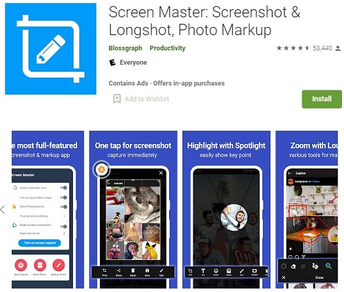 screen master captura de pantalla