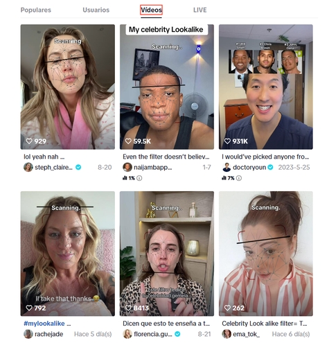 a qué famoso me parezco tiktok
