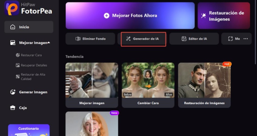 acceder a hitpaw fotorpea para crear fotos de ne zha 2