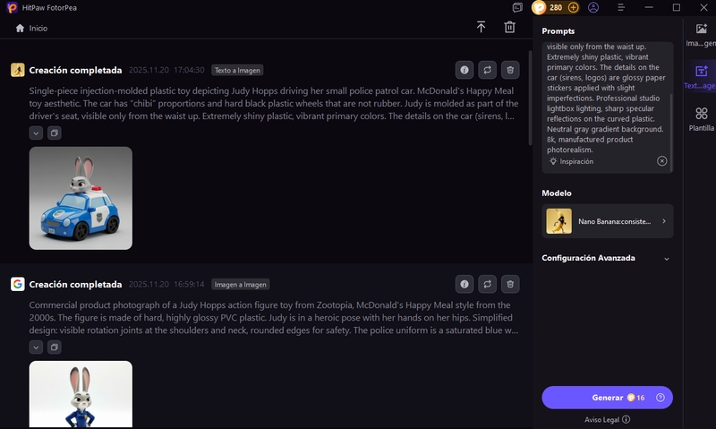generar coleccion de zootopia 2 con fotorpea