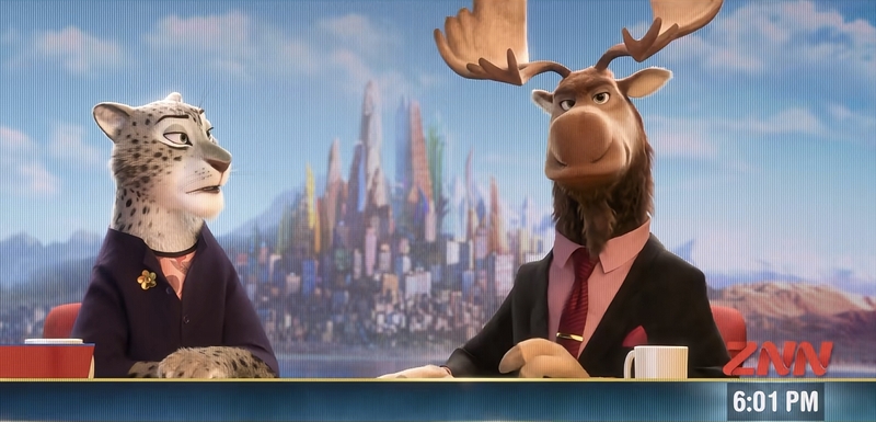 Presentadores del telediario cambian según país Zootopia 2