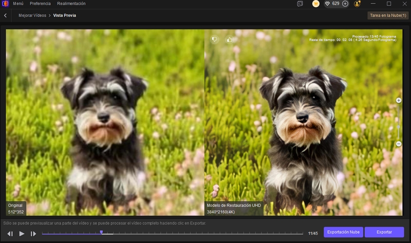 hitpaw vikpea mejorar video generado