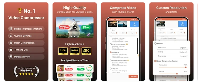 Compresor Video - Comprimir -app para reducir tamaño de videos