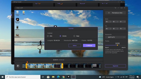 Selecciona el tiempo